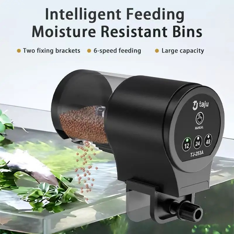 Aquarium Fish Food - Aquarium-Feeder, intelligenter zeitgesteuerter Feeder, dekoratives Fischschildkrötenfutter,