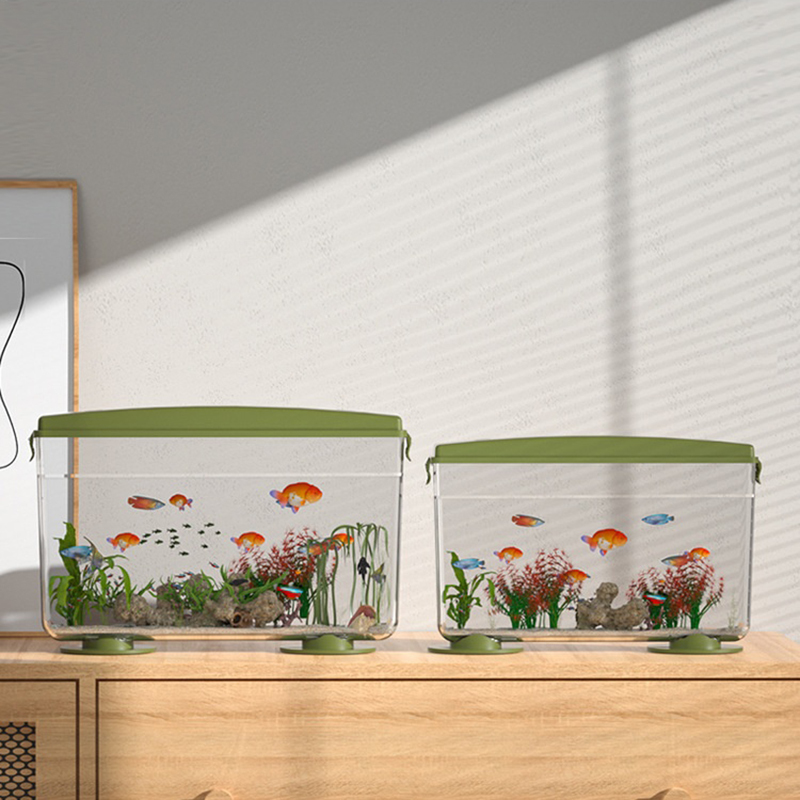 Aquarium Fish In Bowl - Kleines Fisch-Garnelen-Schildkröten-Aquarium PET-Aquarien Garnelen-Abdeckung Spezieller Insektenbehälter