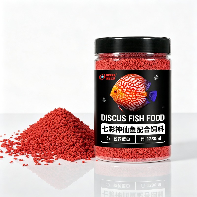 Aquarium Fish Food - Spezialisiertes Fischfutter für Diskusfische, Kleine Körner
