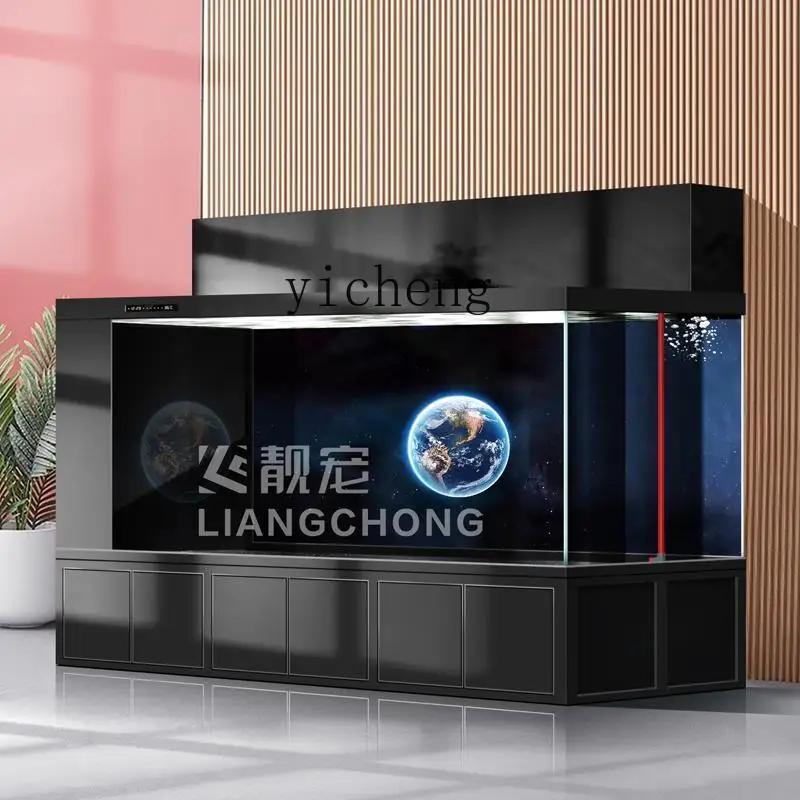 Xl Aquarium Fish - XL-Aquarium mit Doppelfilter, Koi-Bodentank, ultraweißes Glas,