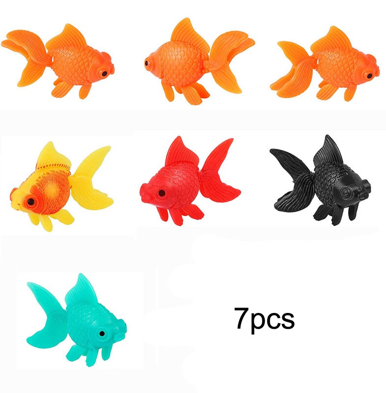 7-teilige künstliche Fische, F – Aquarium Fish In Bowl Bewertung und Preis