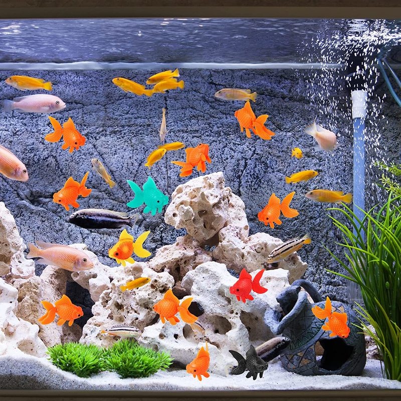 7-teilige künstliche Fische, F – Aquarium Fish In Bowl Bewertung und Preis
