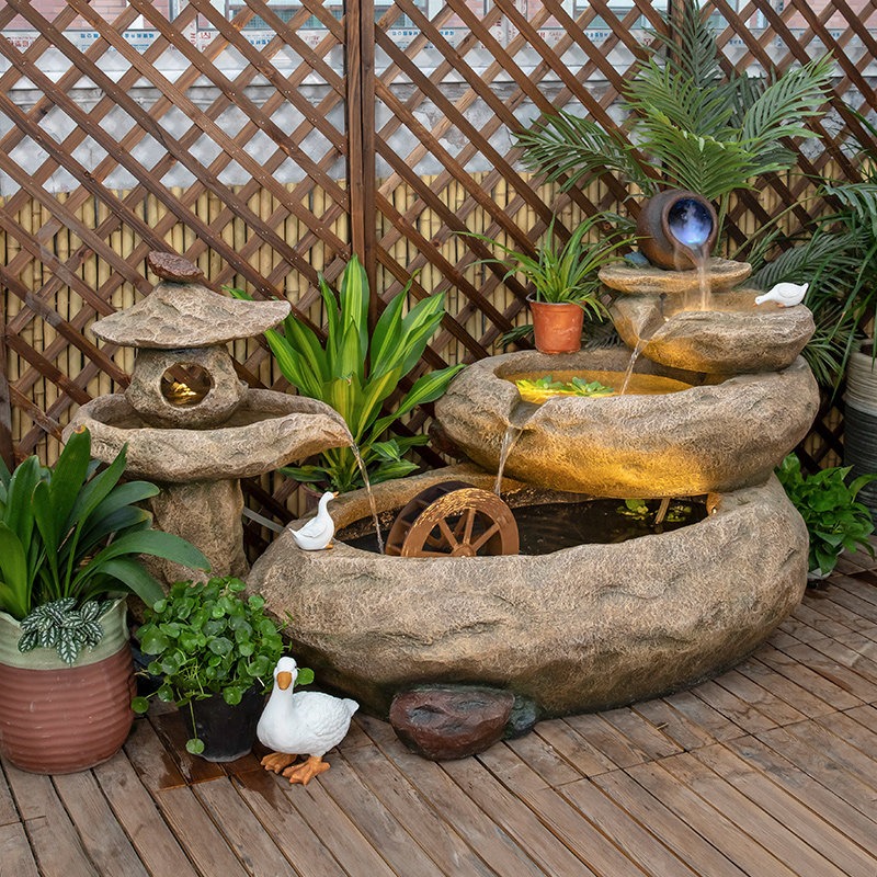 Outdoor-Balkon-Fischteich Hof- – Aquarium Fish Pond Bewertung und Preis